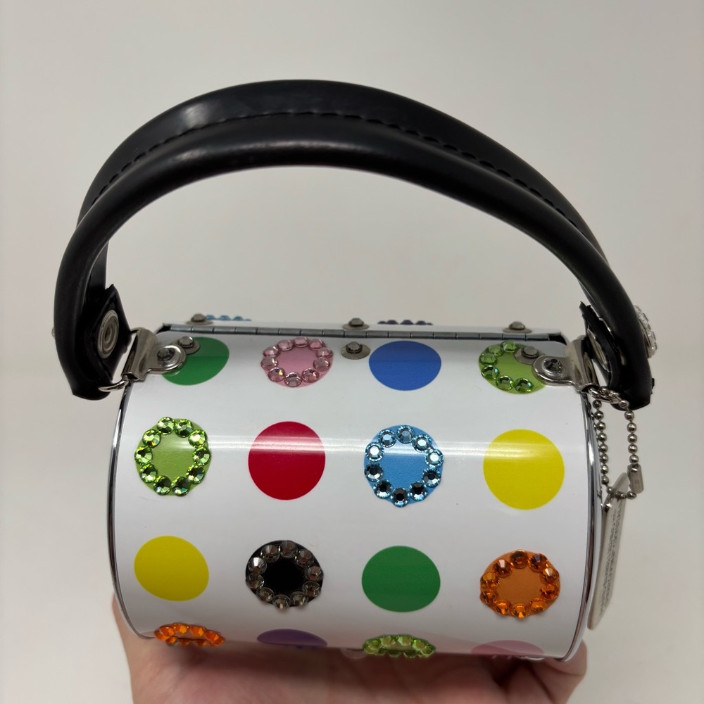 Little Earth Metal Embellished Crystals Handbag Clutch Purse - Picture 8 of 12